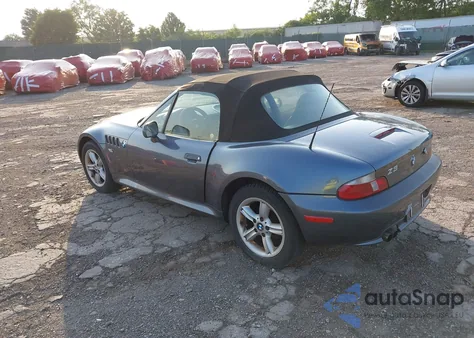 2001 BMW Z3 2.5I z USA, uszkodzony, nr VIN WBACN33491LM01252